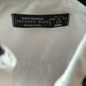 Seventy White Men's Dress Shirt - Classic Tailored Style